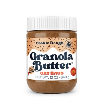 Oat Haus Cookie Dough Granola Butter (Chipless) | Peanut-free, Almond (Tree-Nut) Free, & School-Safe (Top 8 Allergen Free) | Sunflower Seed & Cookie Dough Alternative