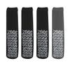 Nobles XXXL Extra Wide Bariatric Non Skid Slipper Socks for Swollen Feet and Edema -XXXL Extra Wide (4 Pairs 3 Black 1 Gray) view 2