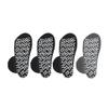 Nobles XXXL Extra Wide Bariatric Non Skid Slipper Socks for Swollen Feet and Edema -XXXL Extra Wide (4 Pairs 3 Black 1 Gray) view 3