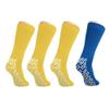 Nobles XXXL Extra Wide Bariatric Non Skid Slipper Socks for Swollen Feet and Edema -XXXL Extra Wide (4 Pairs 3 Yellow 1 Blue) view 1