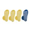 Nobles XXXL Extra Wide Bariatric Non Skid Slipper Socks for Swollen Feet and Edema -XXXL Extra Wide (4 Pairs 3 Yellow 1 Blue) view 3