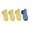 Nobles XXXL Extra Wide Bariatric Non Skid Slipper Socks for Swollen Feet and Edema -XXXL Extra Wide (4 Pairs 3 Yellow 1 Blue) view 4