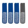 Nobles XXXL Extra Wide Bariatric Non Skid Slipper Socks for Swollen Feet and Edema -XXXL Extra Wide (4 Pairs 3 Blue 1 Gray) view 2