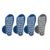Nobles XXXL Extra Wide Bariatric Non Skid Slipper Socks for Swollen Feet and Edema -XXXL Extra Wide (4 Pairs 3 Blue 1 Gray) view 3