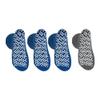 Nobles XXXL Extra Wide Bariatric Non Skid Slipper Socks for Swollen Feet and Edema -XXXL Extra Wide (4 Pairs 3 Blue 1 Gray) view 4