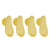 Nobles XXXL Extra Wide Bariatric Non Skid Slipper Socks for Swollen Feet and Edema -XXXL Extra Wide (4 Pairs Yellow) view 4