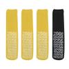 Nobles XXXL Extra Wide Bariatric Non Skid Slipper Socks for Swollen Feet and Edema -XXXL Extra Wide (4 Pairs 3 Yellow 1 Black) view 2