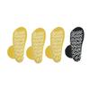 Nobles XXXL Extra Wide Bariatric Non Skid Slipper Socks for Swollen Feet and Edema -XXXL Extra Wide (4 Pairs 3 Yellow 1 Black) view 3