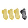 Nobles XXXL Extra Wide Bariatric Non Skid Slipper Socks for Swollen Feet and Edema -XXXL Extra Wide (4 Pairs 3 Yellow 1 Black) view 4
