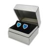 N N'icePackaging - 1 Qty Pre-Wrapped Shimmering Silver Earring Jewelry Gift Box w/matching Gift Sleve and Black Velvet Insert view 1