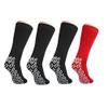 Nobles XXXL Extra Wide Bariatric Non Skid Slipper Socks for Swollen Feet and Edema -XXXL Extra Wide (4 Pairs 3 Black 1 Red) view 1