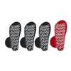 Nobles XXXL Extra Wide Bariatric Non Skid Slipper Socks for Swollen Feet and Edema -XXXL Extra Wide (4 Pairs 3 Black 1 Red) view 3