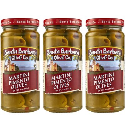 Santa Barbara 3pk Martini Pimento Stuffed Olives 5oz