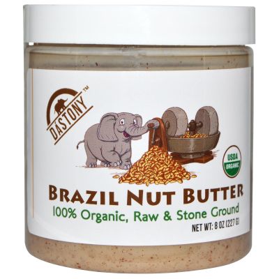 4 Set- Dastony 100% Organic Brazil Nut Butter 8 oz (227 g)