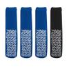 Nobles XXXL Extra Wide Bariatric Non Skid Slipper Socks for Swollen Feet and Edema -XXXL Extra Wide (4 Pairs 3 Blue 1 Black) view 2