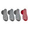 Nobles XXXL Extra Wide Bariatric Non Skid Slipper Socks for Swollen Feet and Edema -XXXL Extra Wide (4 Pairs 3 Gray 1 Red) view 4