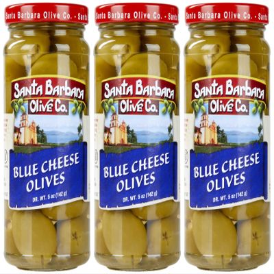 Santa Barbara 3pk Blue Cheese Stuffed Olives 5oz