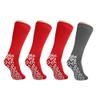 Nobles XXXL Extra Wide Bariatric Non Skid Slipper Socks for Swollen Feet and Edema -XXXL Extra Wide (4 Pairs 3 Red 1 Gray) view 1