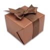 N N'icePackaging - 1 Qty Pre-Wrapped Shimmering Copper Earring Jewelry Gift Box w/matching Gift Sleve and Cream Velvet Insert view 2