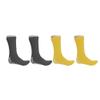 Nobles XXXL Extra Wide Bariatric Non Skid Slipper Socks for Swollen Feet and Edema -XXXL Extra Wide (4 Pairs 2 Gray 2 Yellow) view 4