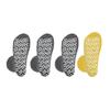 Nobles XXXL Extra Wide Bariatric Non Skid Slipper Socks for Swollen Feet and Edema -XXXL Extra Wide (4 Pairs 3 Gray 1 Yellow) view 3