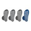 Nobles XXXL Extra Wide Bariatric Non Skid Slipper Socks for Swollen Feet and Edema -XXXL Extra Wide (4 Pairs 3 Gray 1 Blue) view 3