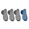 Nobles XXXL Extra Wide Bariatric Non Skid Slipper Socks for Swollen Feet and Edema -XXXL Extra Wide (4 Pairs 3 Gray 1 Blue) view 4