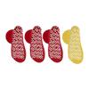 Nobles XXXL Extra Wide Bariatric Non Skid Slipper Socks for Swollen Feet and Edema -XXXL Extra Wide (4 Pairs 3 Red 1 Yellow) view 4