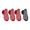 Nobles XXXL Extra Wide Bariatric Non Skid Slipper Socks for Swollen Feet and Edema -XXXL Extra Wide (4 Pairs 3 Red 1 Black) view 4
