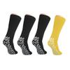 Nobles XXXL Extra Wide Bariatric Non Skid Slipper Socks for Swollen Feet and Edema -XXXL Extra Wide (4 Pairs 3 Black 1 Yellow) view 1