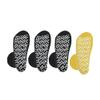 Nobles XXXL Extra Wide Bariatric Non Skid Slipper Socks for Swollen Feet and Edema -XXXL Extra Wide (4 Pairs 3 Black 1 Yellow) view 3