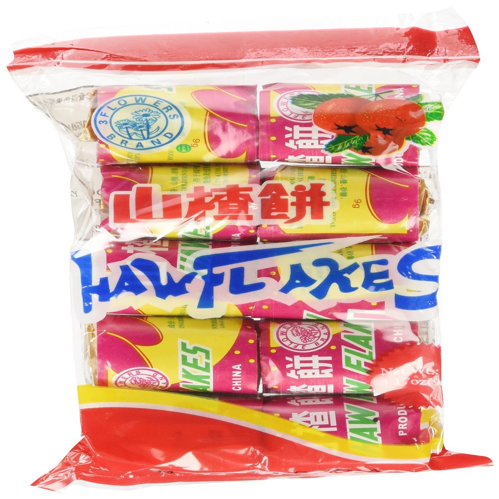4 Set- Haw Flakes 3.18 Oz / 90 G (Pack of 3)