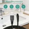 for Nicwell Water Flosser Charger, Lnauy Power Cord Compatible with Nicwell F5025 COSLUS F5020E Oralfree Cordless Portable Water Dental Flosser Replacement Power Supply Adapter Cable view 2