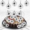 18 Pack Disco Ball Cupcake Toppers 70's Disco Ball Cupcake Decorations Disco Theme Cupcake Picks for Night Fever Party Disco Theme 70s Birthday Party Supplies view 1