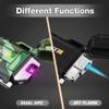 2 Pack Waterproof Lighter Outdoor Windproof Torch Lighters Dual Arc Butane Electric Lighters USB Rechargeable Lighters Flameless Plasma Lighter Camping Hiking Adventure Survival Tactical Gear view 2