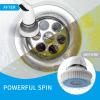 Electric Spin Scrubber, ROEOLNIL Cordless Cleaning Brush with Adjustable Extension Arm 4 Replaceable Cleaning Heads, Power Shower Scrubber for Bathroom, Tub, Tile, Floor view 3