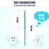 Cowwell Interdental Brush Dental Picks Tooth Floss Interdental Brush Between Teeth Refills White Refills for Tooth Cleaning(60 Pieces,Tight) view 2