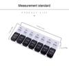 Weekly Pill Organizer, 7-Day AM/PM Travel Pill Container, 7 Day Pill Box Case with 14 Compartments, Push Button Large Capacity Medicine Organizer for Vitamins, Supplements (White Black) view 2