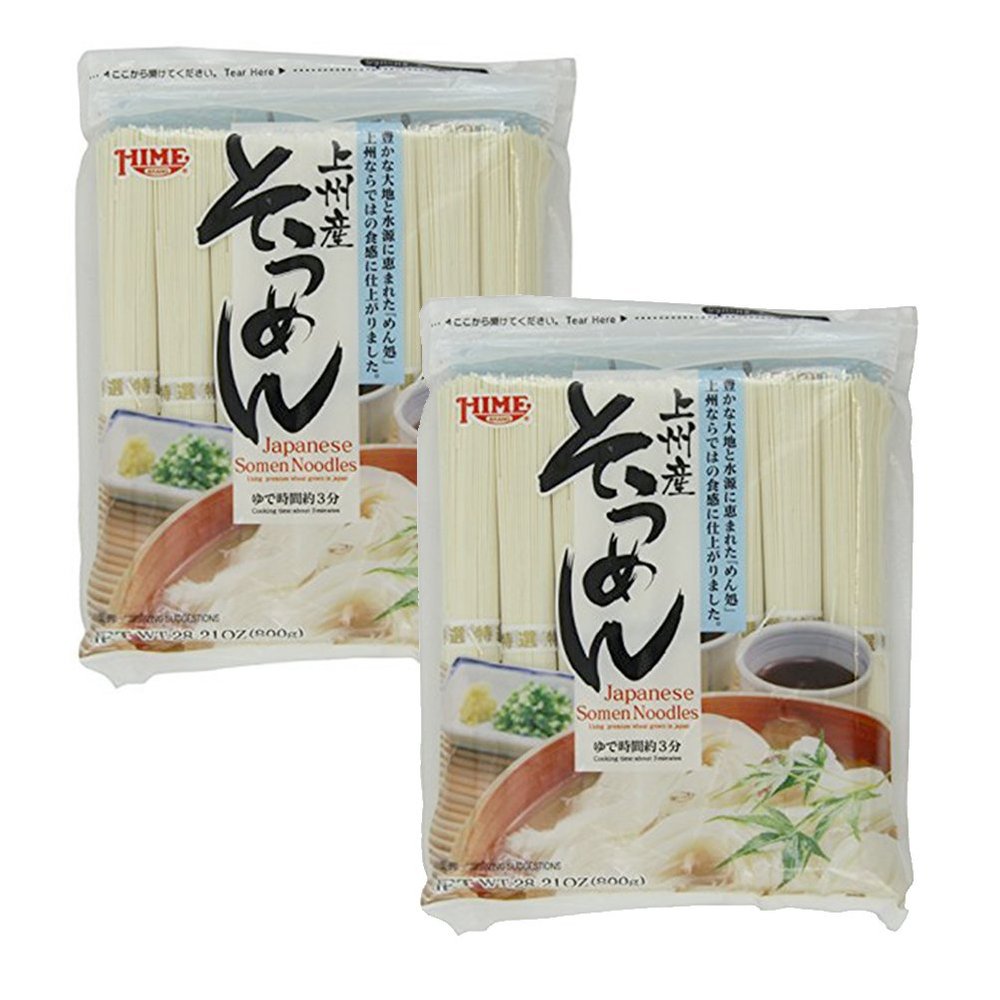 4 set [ 2 Packs ] Hime Japanese Dried Somen Noodles, 28.21-Ounce