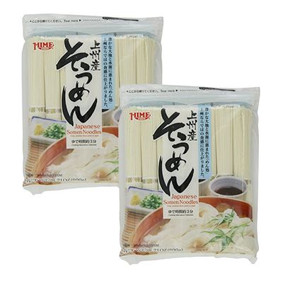 2 set [ 2 Packs ] Hime Japanese Dried Somen Noodles, 28.21-Ounce