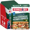 Bumble Bee Mediterranean Herbs & Spices Seasoned Tuna, 2.5 oz Pouches (Pack of 12) - Ready to Eat - Wild Caught Tuna Packet - 14g Protein per Serving - Gluten Free view 1