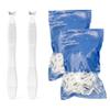 visclyn Dental Floss Kit with Handles and Flosses (2 Handles + 100 Flosses, White) view 1