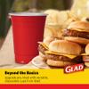 Glad Everyday Disposable Plastic Cups, Red - Heavy Duty Drinking Party Cups - Strong & Sturdy for All Occasions - 18 Ounce, 40 Count view 4