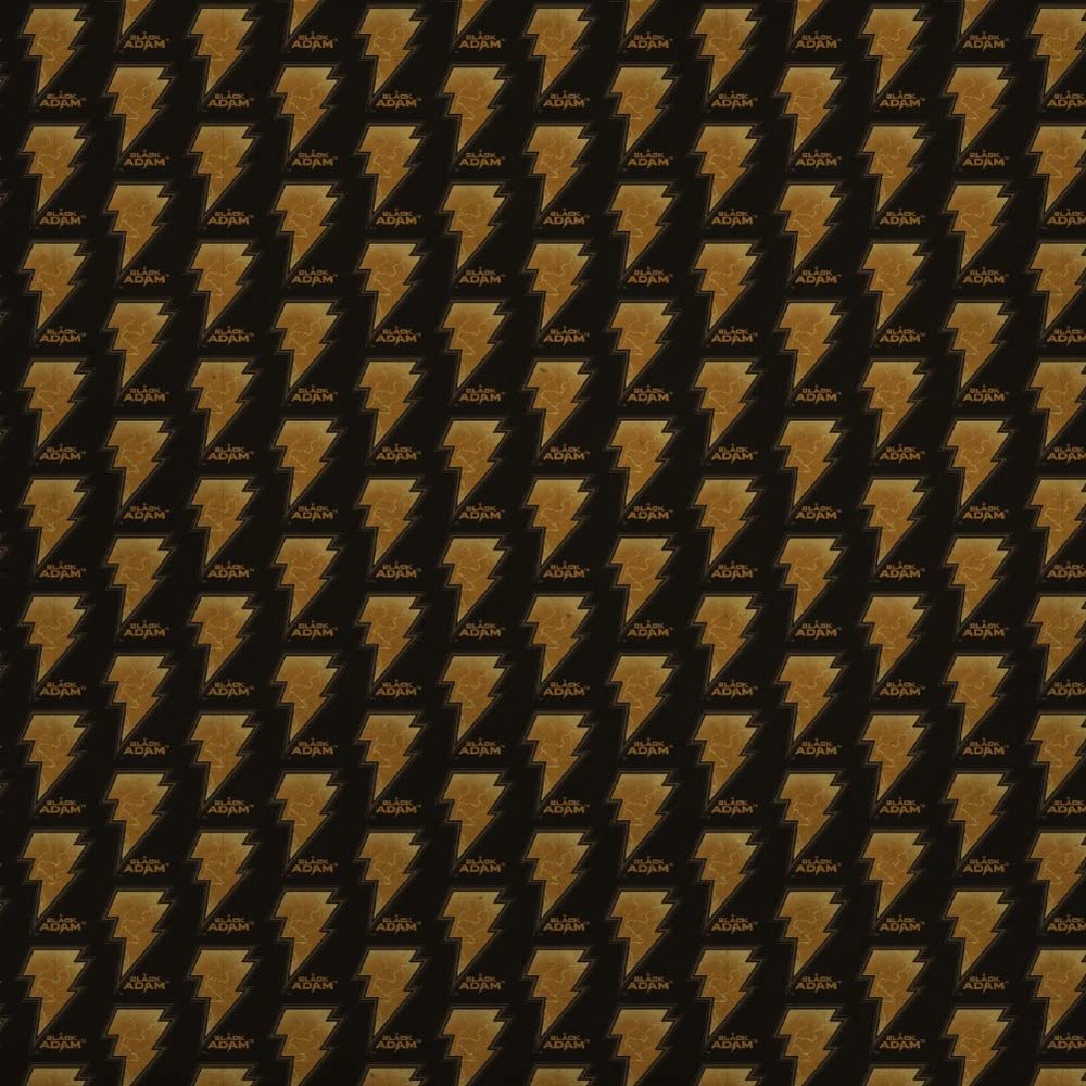 GRAPHICS & MORE Black Adam Lightning Logo Premium Kraft Roll Gift Wrap Wrapping Paper