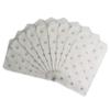 CuteBox Flat Paper Silver Polka Dot White Gift Bags 100pcs (4" x 6") for Merchandise, Crafts, Party Favors, Retail, Handmade Goods, Arts and Crafts, Outdoor Events, Holidays, Weddings view 1