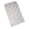 CuteBox Flat Paper Silver Polka Dot White Gift Bags 100pcs (4" x 6") for Merchandise, Crafts, Party Favors, Retail, Handmade Goods, Arts and Crafts, Outdoor Events, Holidays, Weddings view 3