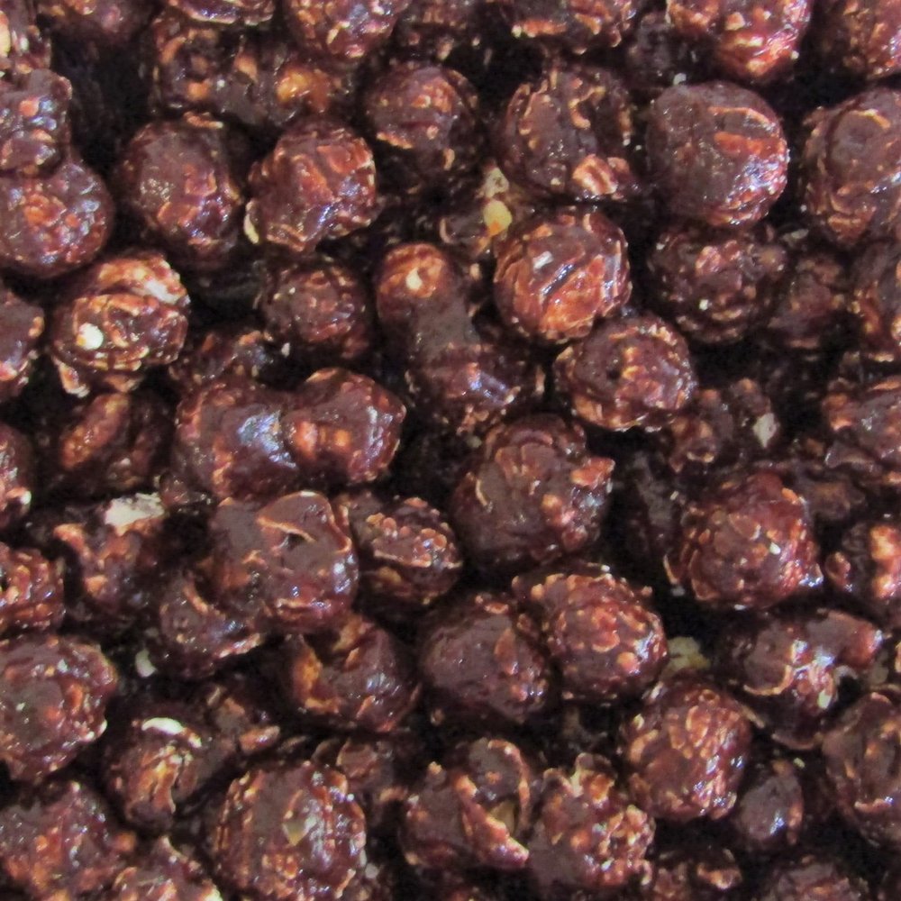 Gourmet Chocolate Popcorn by Its Delish, 5 lbs Bulk Bag  Festive Caramel Corn Air Popped Sweet and Crunchy Glazed Carmel Corn Snack, Movie Night, Parties, Events - Gluten Free, Vegan, Kosher
