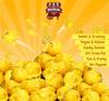 Gourmet Yellow Banana Flavored Popcorn by It's Delish, 16 Oz Jumbo Container | Bulk Air Popped Pop Corn Snack - Fruity Yellow Themed Candy Confetti  Gluten Free, Vegan, Kosher, 1 Count view 3