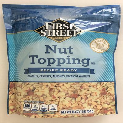4 Set 16oz First Street Nut Topping Great for Baking & Ice Cream (One Bag)