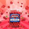Gourmet Red Cherry Flavored Popcorn by It's Delish, 16 Oz Jumbo Container | Bulk Air Popped Pop Corn Snack - Fruity Red Themed Candy Confetti  Gluten Free, Vegan, Kosher, 1 Count view 2